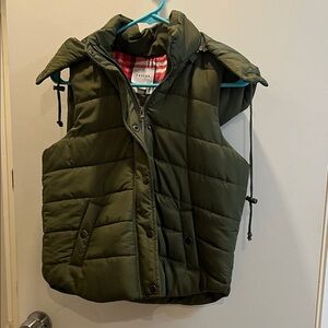 Lux Green Puffer Vest